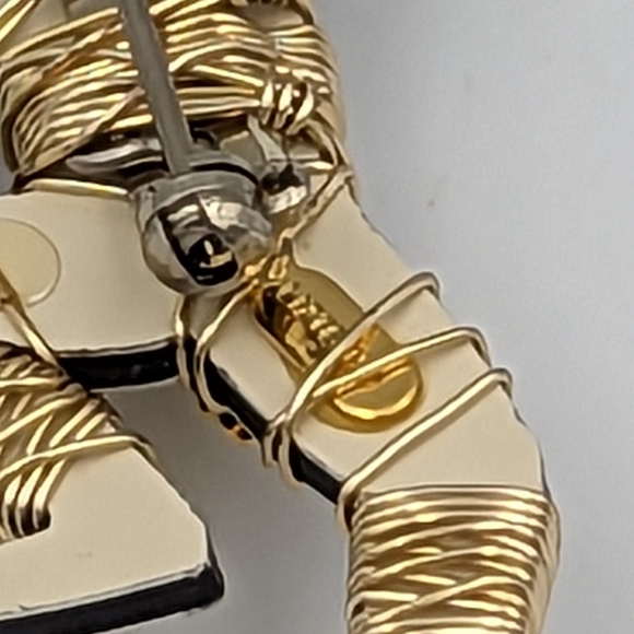 Jill Elizabeth Liztech Oriental Dancing Figure Mirrored 2001 Brooch/Pin - Picture 10 of 11